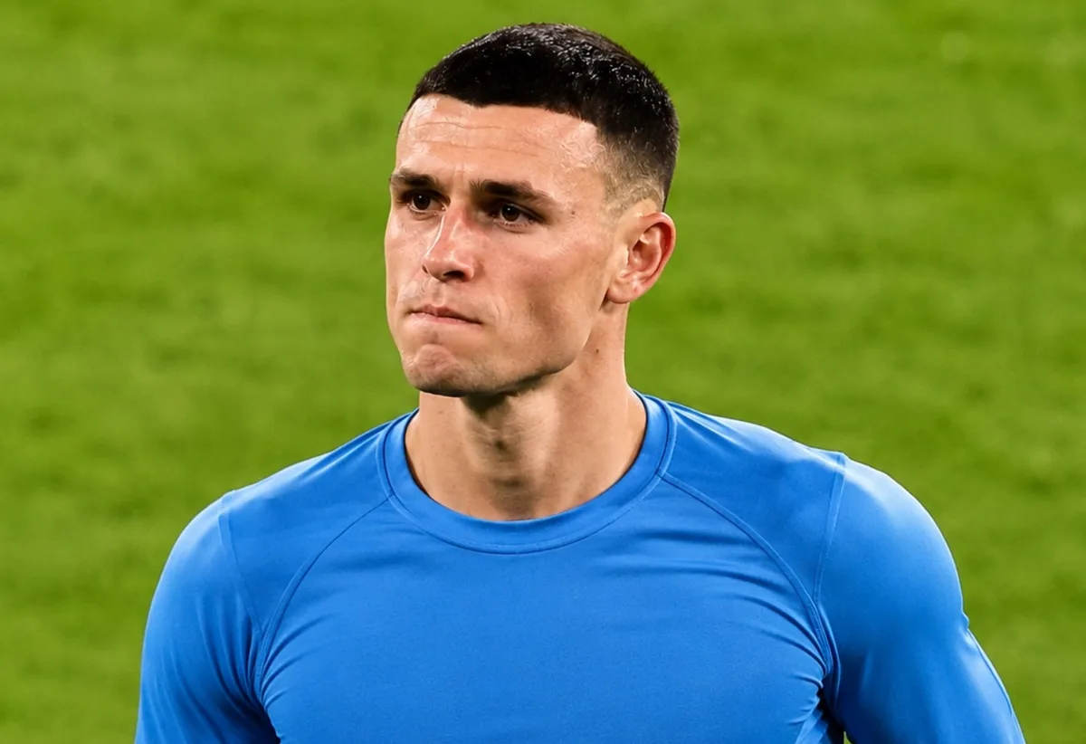 Phil Foden in Manchester City training during pre-season under new manager Enzo Maresca