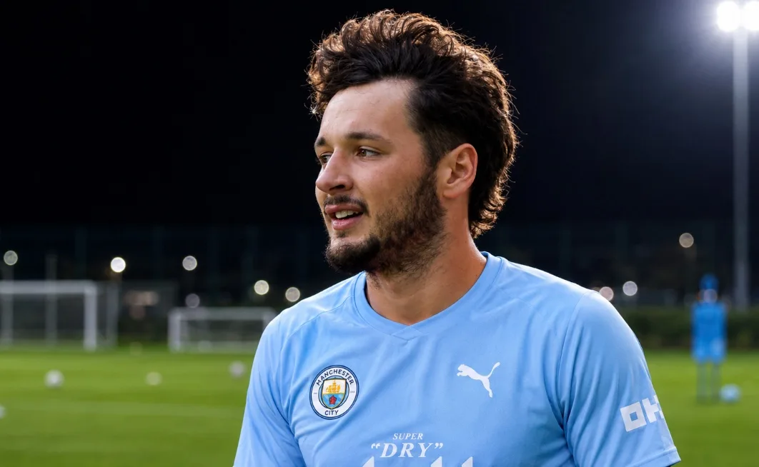 James Trafford in Manchester City goalkeeper kit during a match at the Etihad Stadium