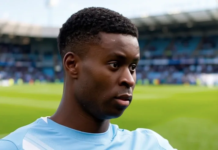 Marc Guehi reacts after Manchester City's 4-2 Champions League defeat to PSG at the Etihad Stadium