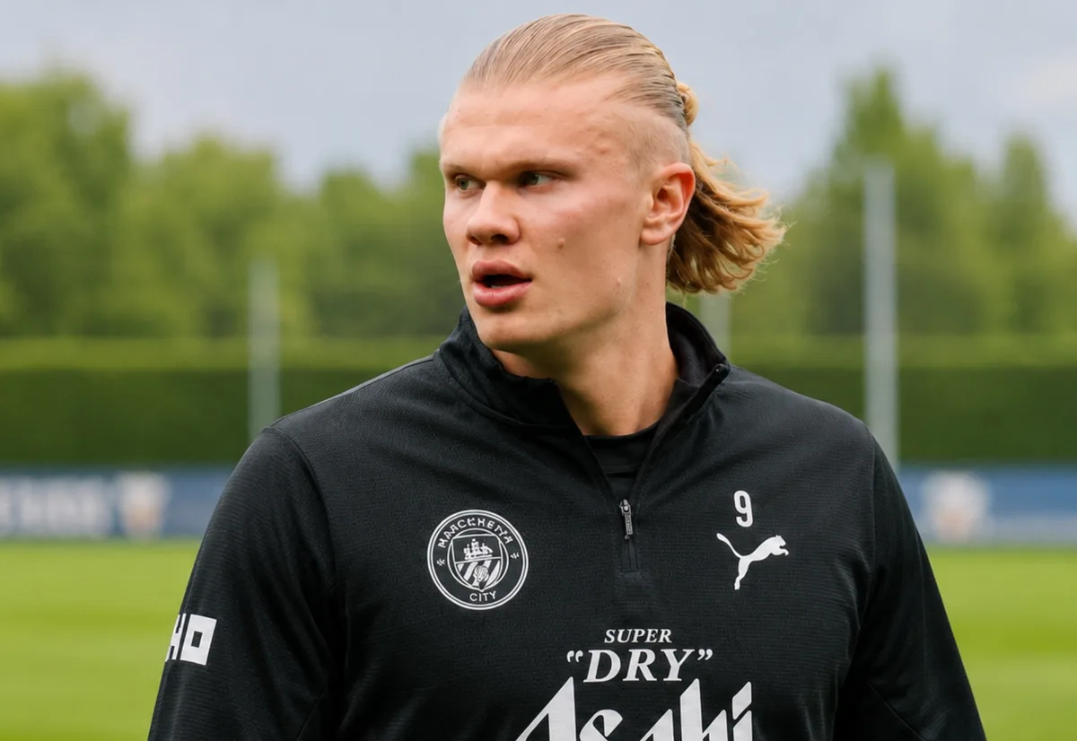 Erling Haaland reacts during Norway's Nations League defeat to Portugal before being substituted