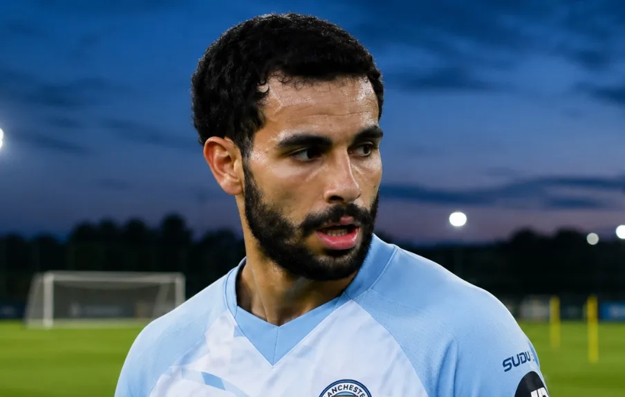 Rayan Ait-Nouri of Manchester City during a match