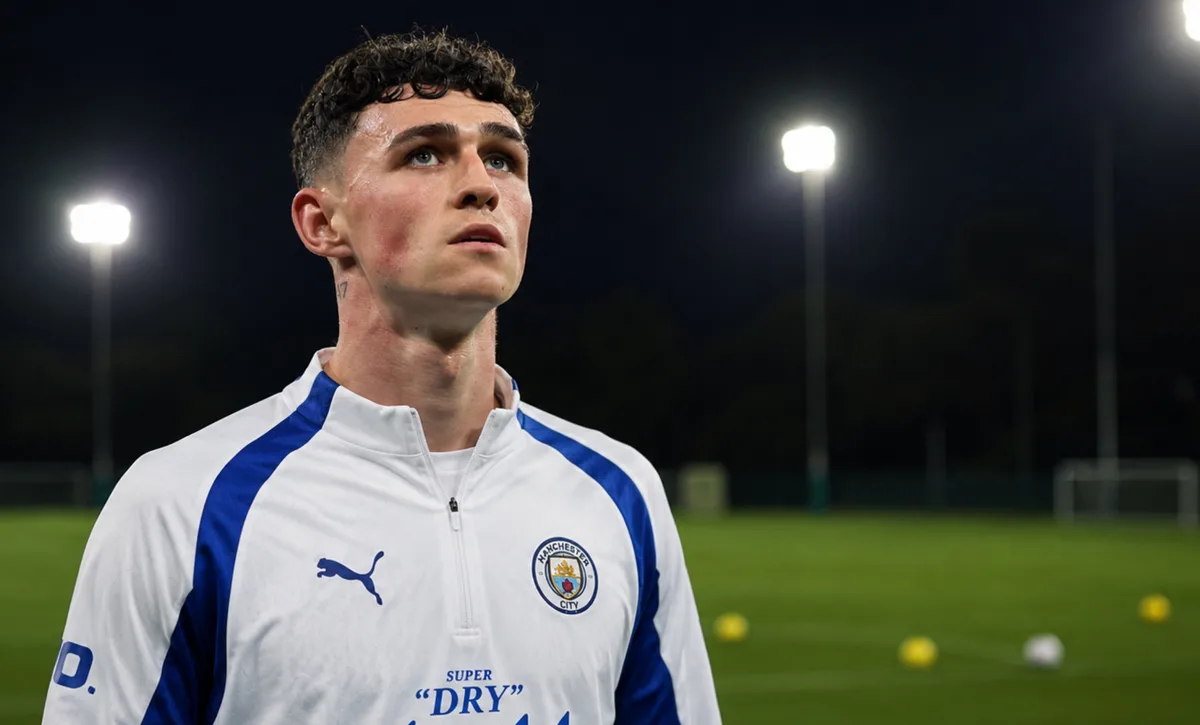 Phil Foden in training, hoping to make an impact for Manchester City against Ipswich Town
